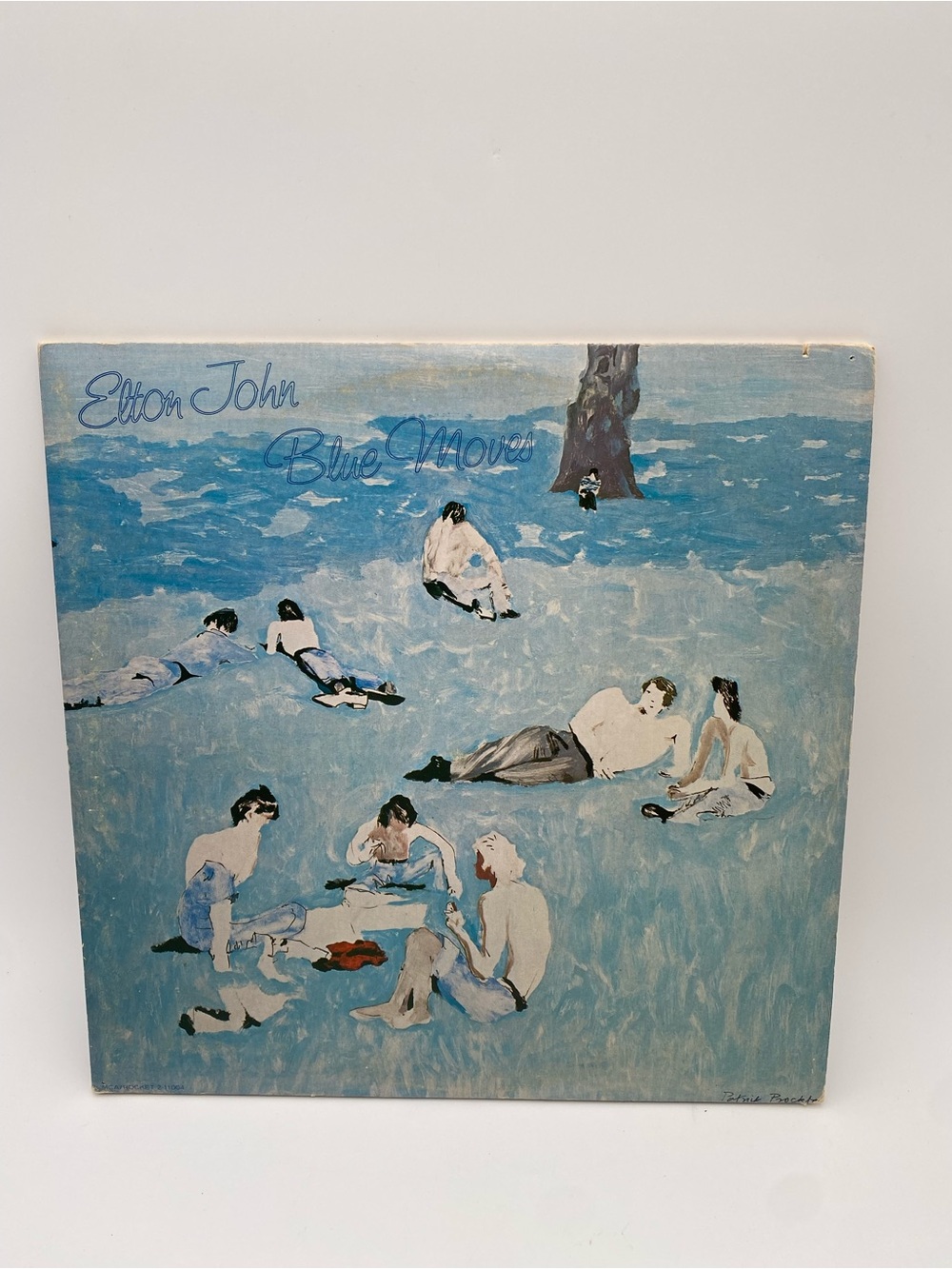 Elton John Blue Moves Album Art Print - Blue
